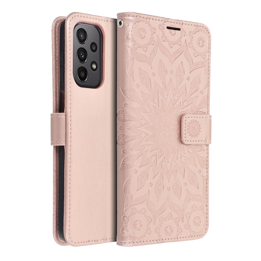 MEZZO Book case for SAMSUNG A23 5G mandala rose gold