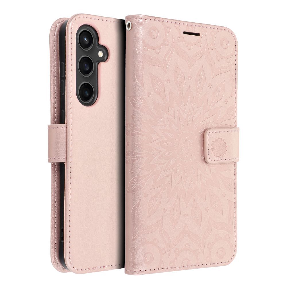 MEZZO Book case for SAMSUNG S23 FE mandala rose gold