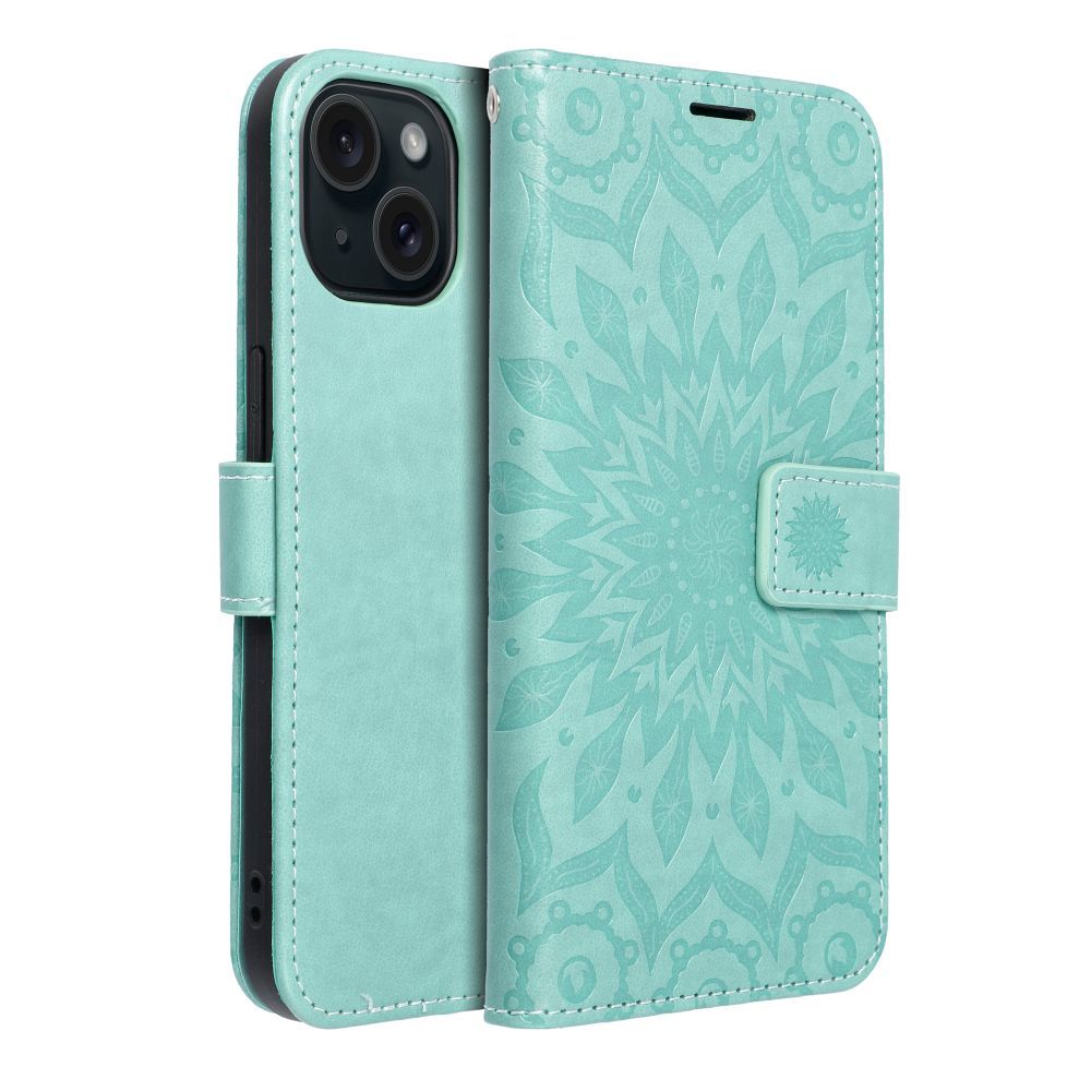 MEZZO Book case for IPHONE 15 mandala green