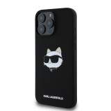 Karl Lagerfeld Liquid Silicone Choupette Head MagSafe Zadní Kryt pro iPhone 16 Pro Max Black