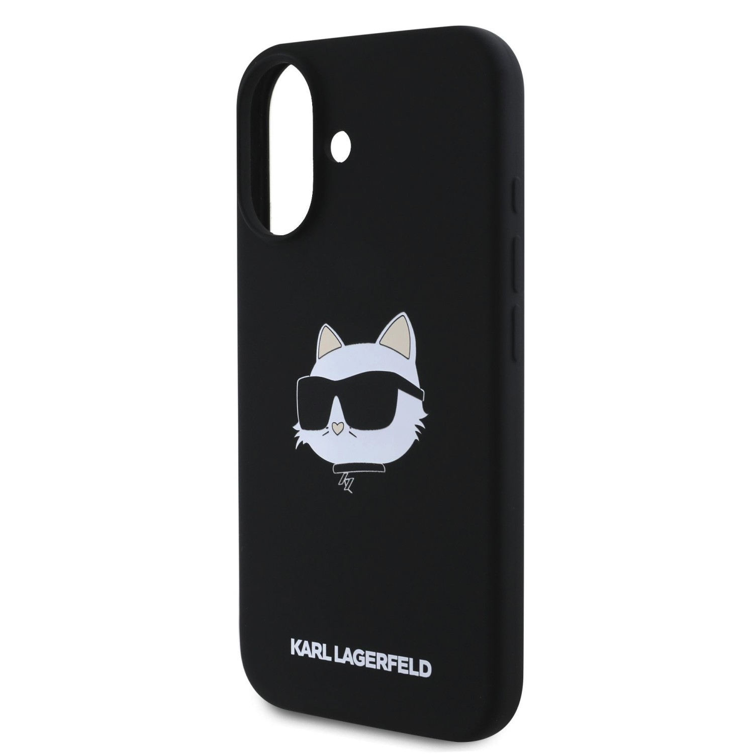 Karl Lagerfeld Liquid Silicone Choupette Head MagSafe Zadní Kryt pro iPhone 16 Black