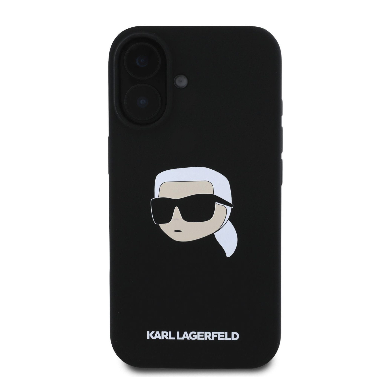 Karl Lagerfeld Liquid Silicone Karl Head MagSafe Zadní Kryt pro iPhone 16 Black