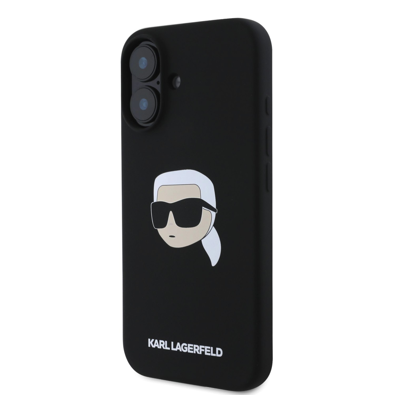 Karl Lagerfeld Liquid Silicone Karl Head MagSafe Zadní Kryt pro iPhone 16 Black