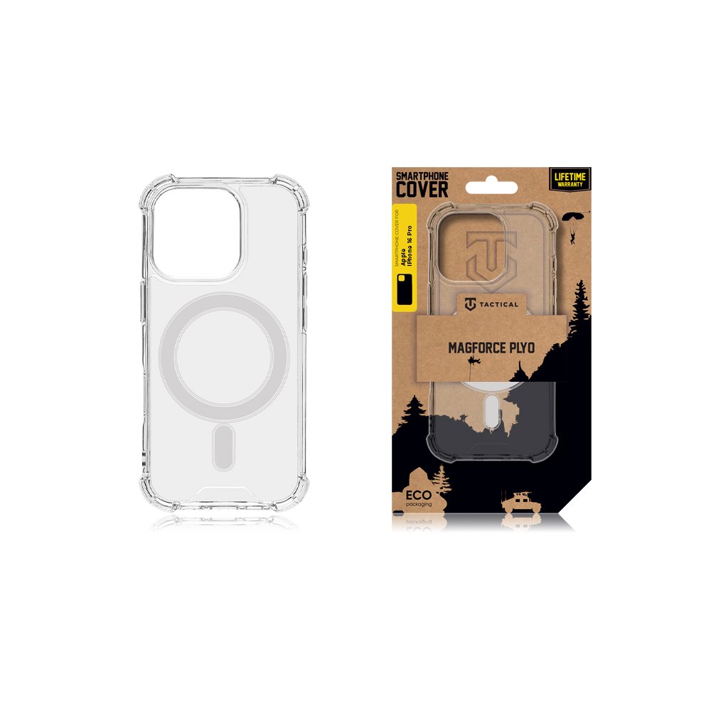 Tactical MagForce Plyo Kryt pro Apple iPhone 16 Pro Transparent