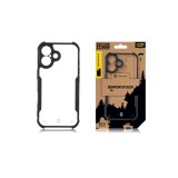 Tactical Quantum Stealth Kryt pro Apple iPhone 16 Clear/Black