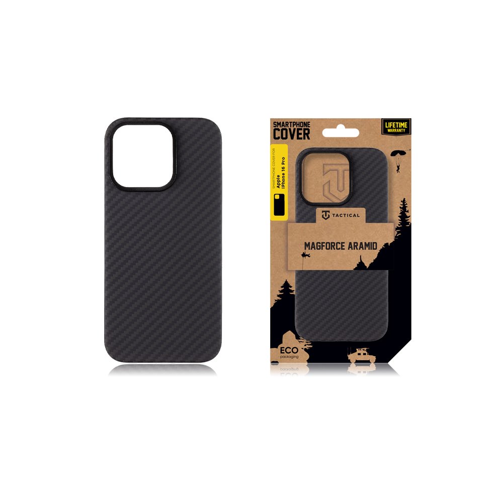 Tactical MagForce Aramid Kryt pro Apple iPhone 16 Pro Black