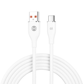 Datový kabel Forever USB/USB-C 1m 66W bílá
