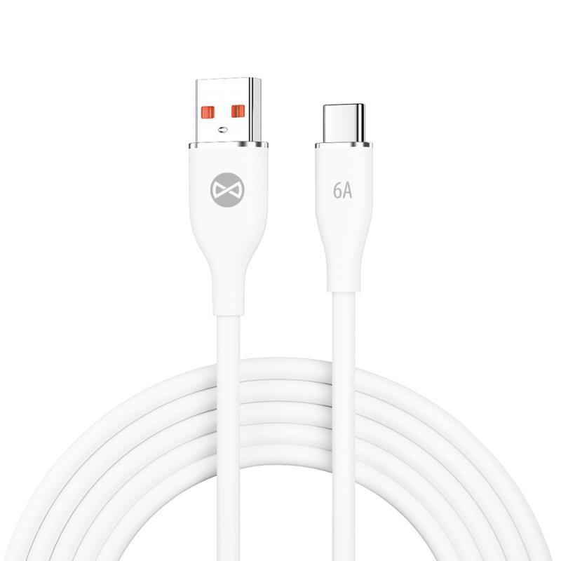 Datový kabel Forever USB/USB-C 1m 66W bílá