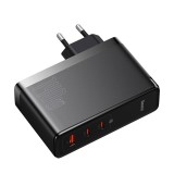 Baseus GaN5 Pro Fast USB + 2xUSB-C 140W černá