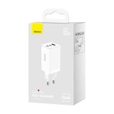 Baseus CCGP120202 GaN5 Pro Quick Nabíječka USB-A + 2x USB-C 65W White