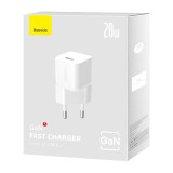 Baseus GaN5 Mini 20W bílá