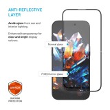 Ultra odolné tvrzené sklo FIXED Armor s Anti-dust aplikátorem a AR vrstvou pro Apple iPhone 12/12Pro/13/13Pro/14, černé