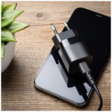 Síťová nabíječka FIXED Mini s USB-C výstupem a podporou PD, 25W, černá