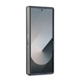 Guess PU 4G Metal Logo Zadní Kryt pro Samsung Galaxy Z Fold 6 Grey