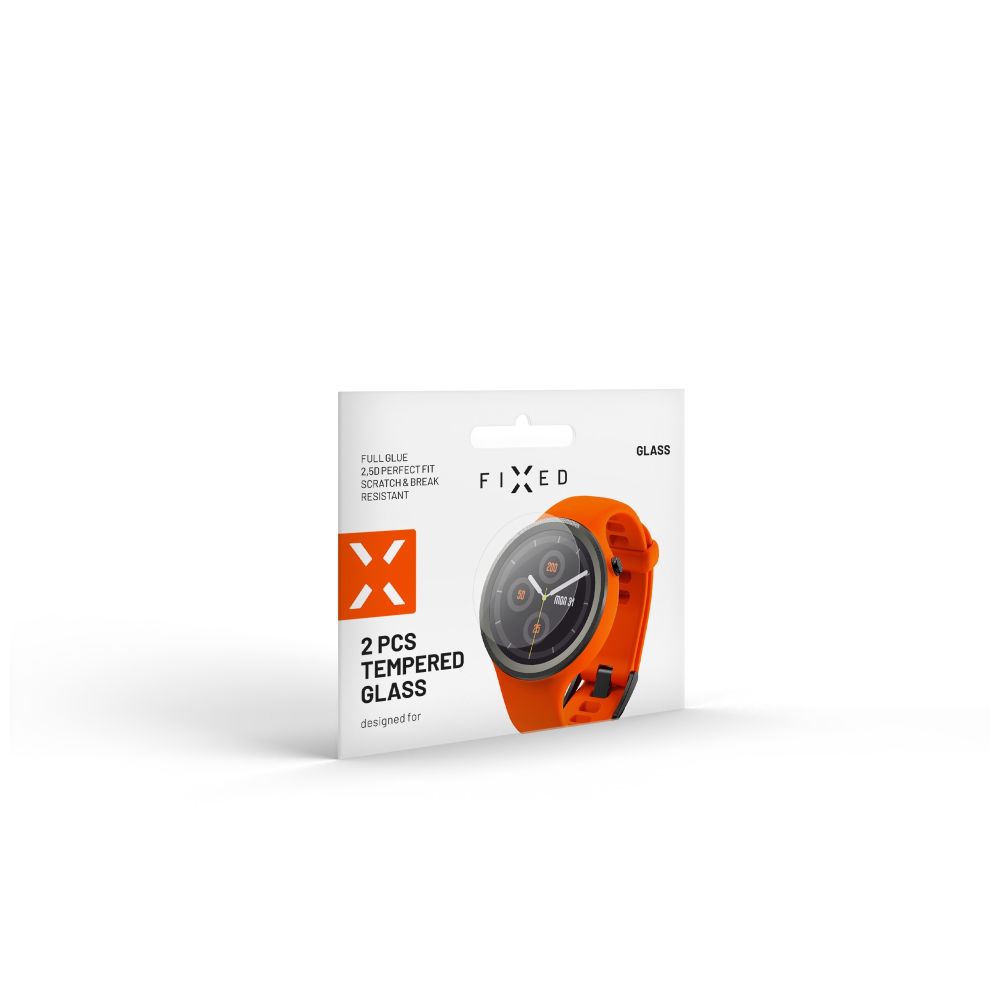 Ochranné tvrzené sklo FIXED pro smartwatch Garmin Fénix 8 (51mm), čirá (2ks)