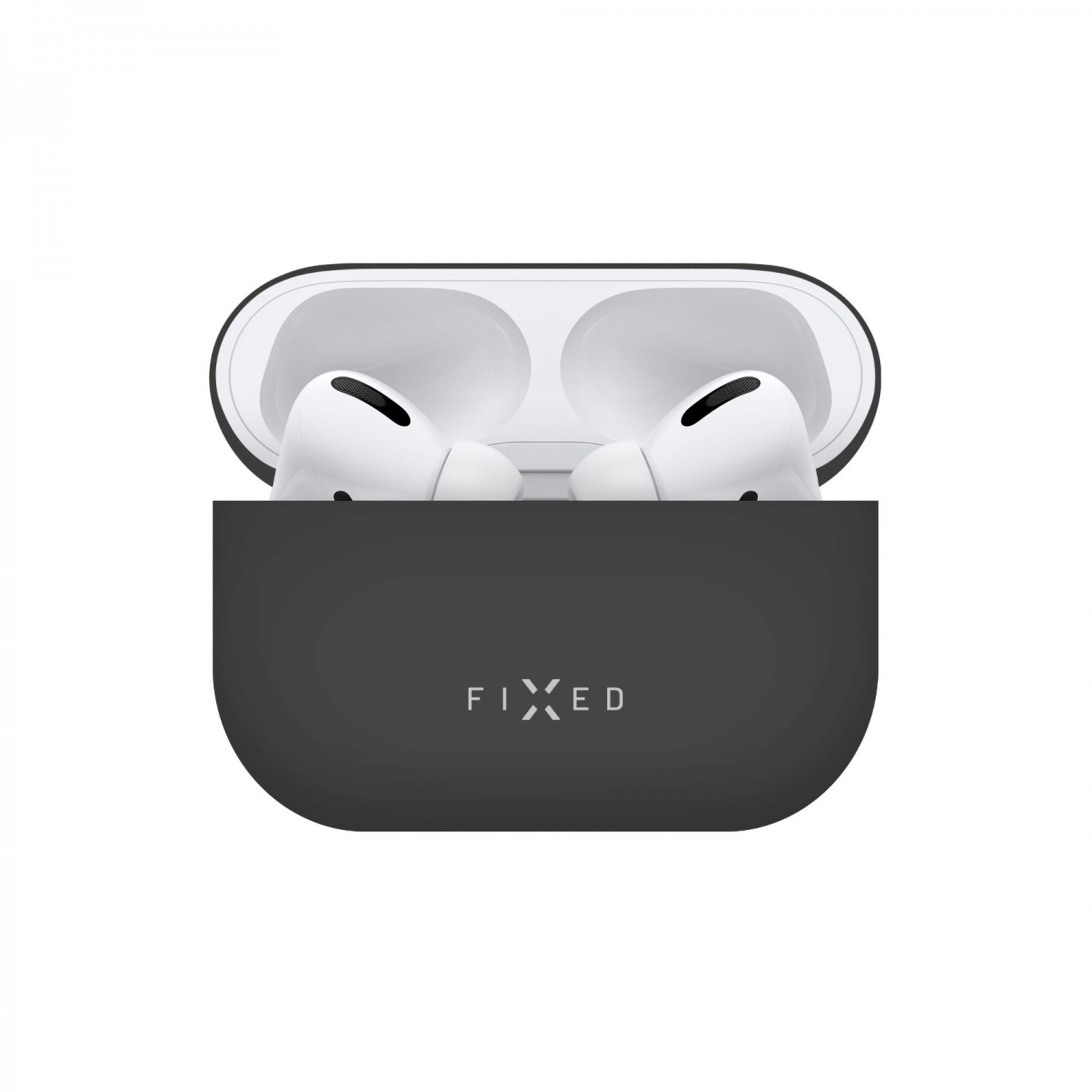 Ultratenké silikonové pouzdro FIXED Silky pro Apple AirPods 4, černá