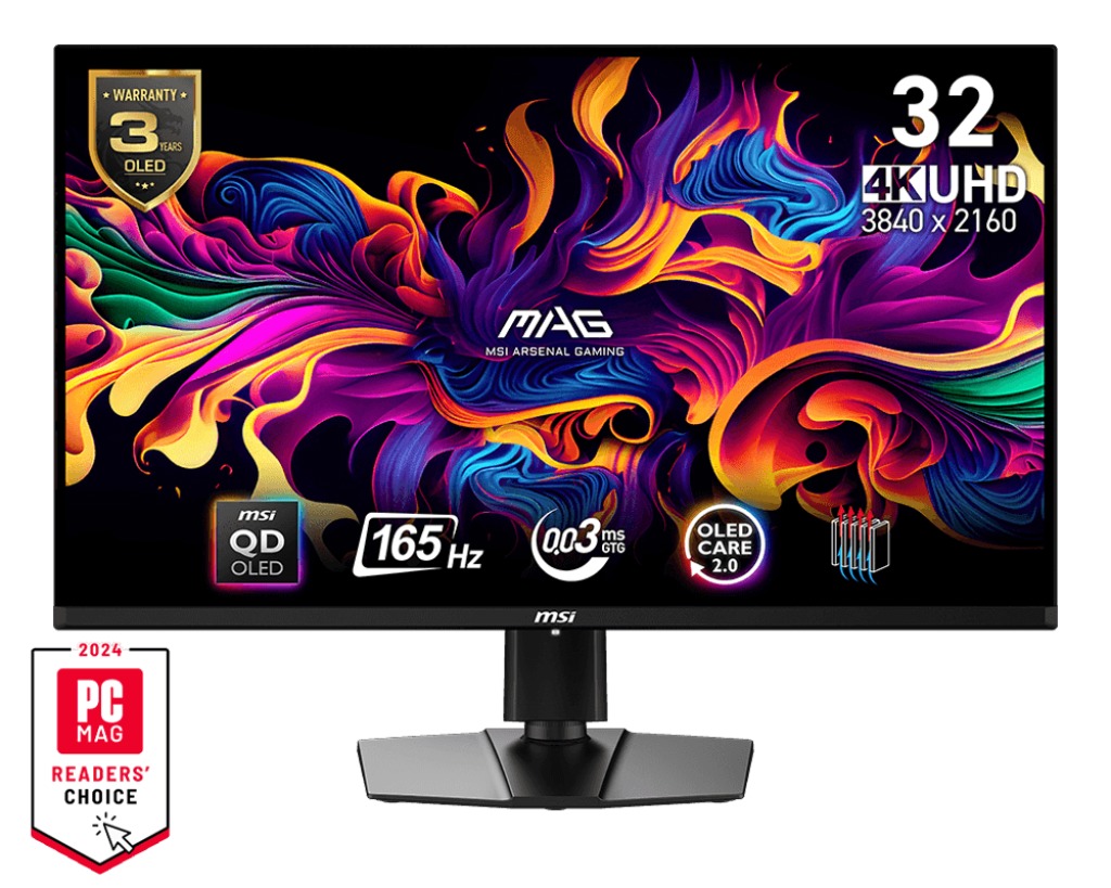 31,5" MSI MAG/321UP QD-OLED /QD-OLED / 4K UHD/165Hz/0,03ms