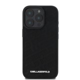 Karl Lagerfeld PU Quilted Pattern Zadní Kryt pro iPhone 16 Pro Max Black