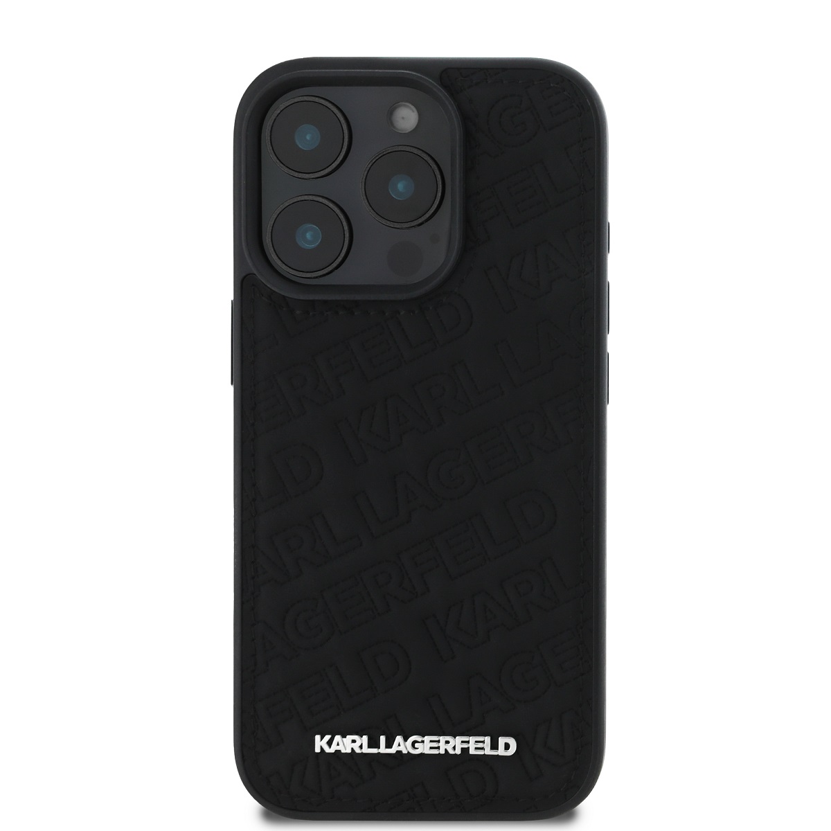 Karl Lagerfeld PU Quilted Pattern Zadní Kryt pro iPhone 16 Pro Black