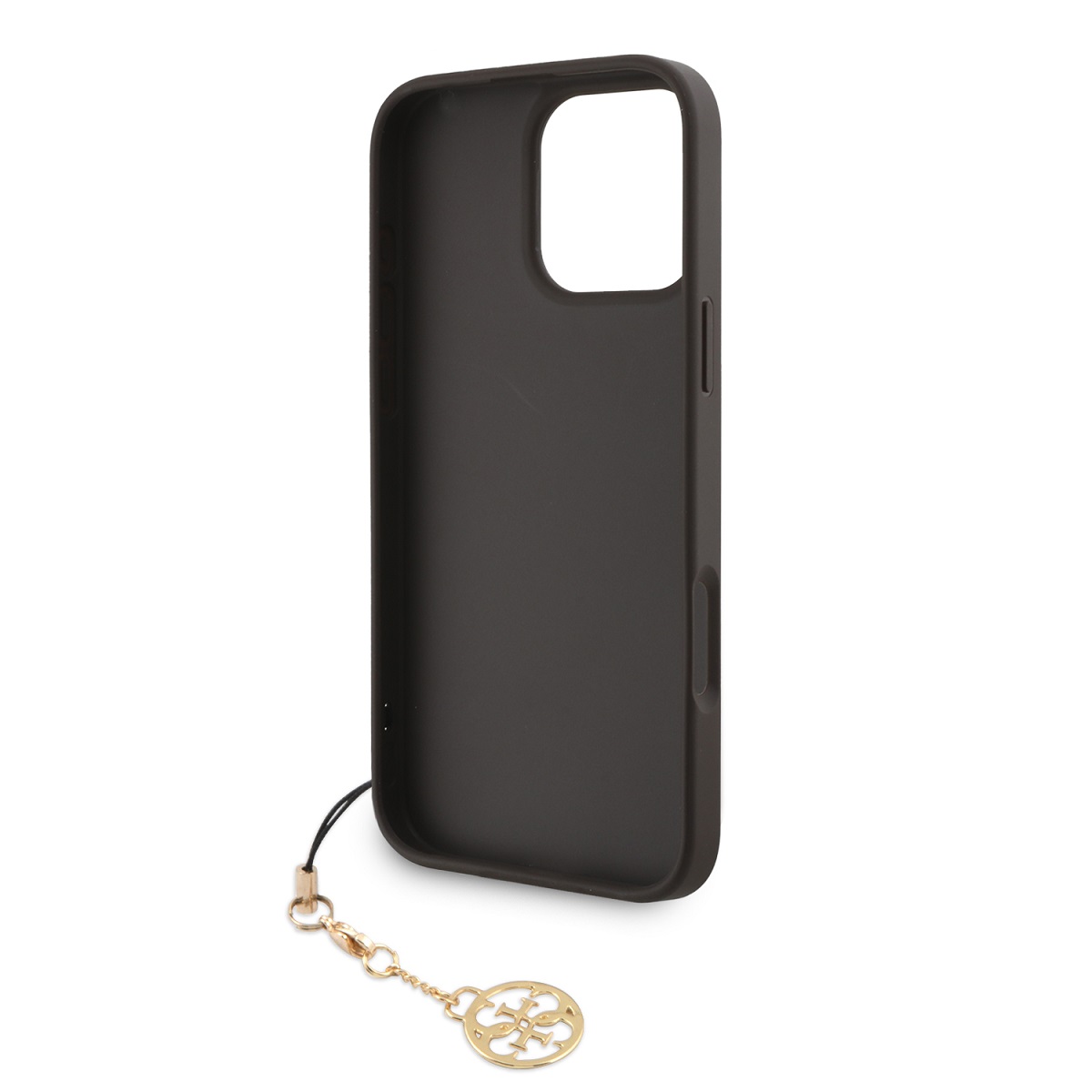 Guess 4G Charm Zadní Kryt pro iPhone 16 Pro Max Tone on Tone Brown