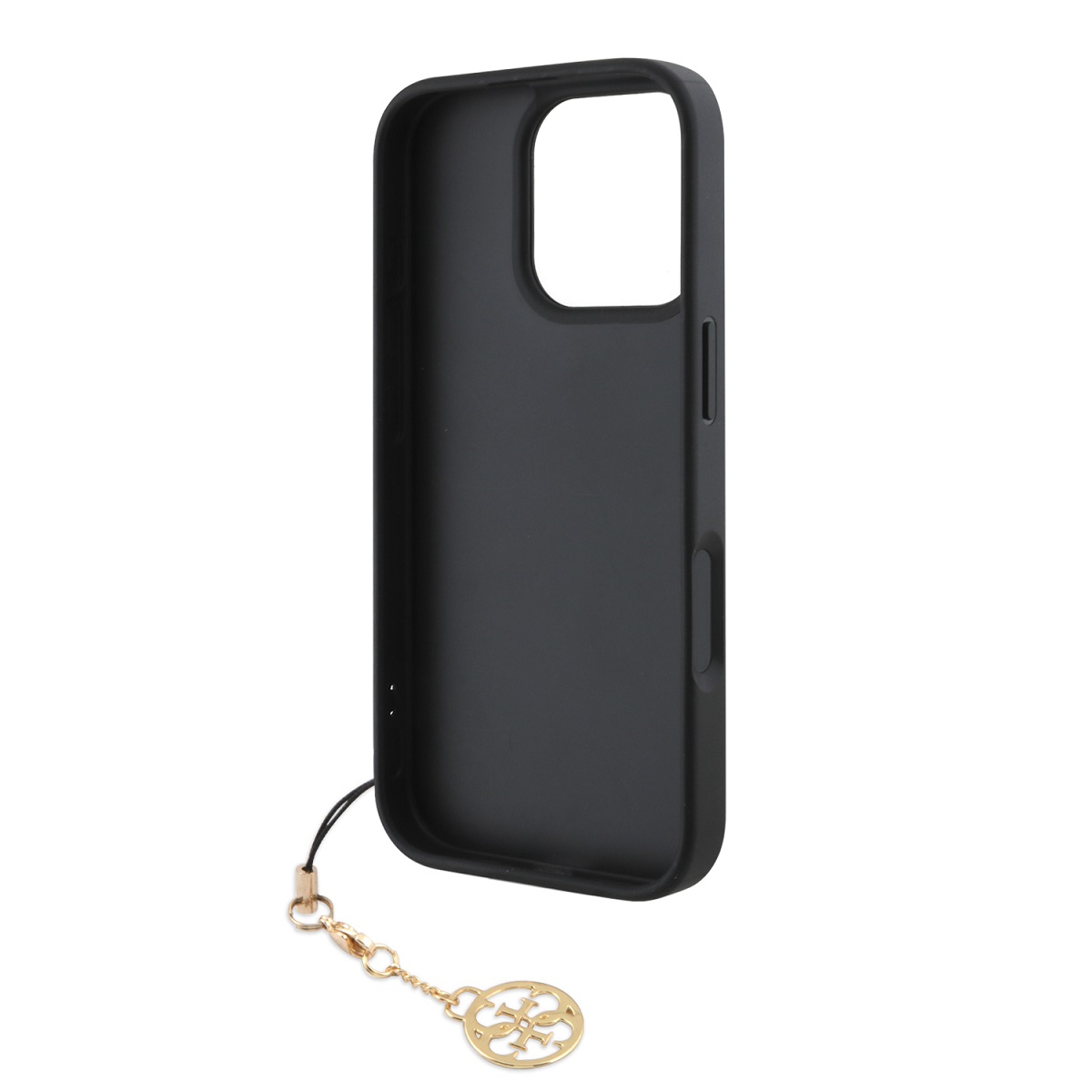 Guess 4G Charm Zadní Kryt pro iPhone 16 Pro Tone on Tone Grey