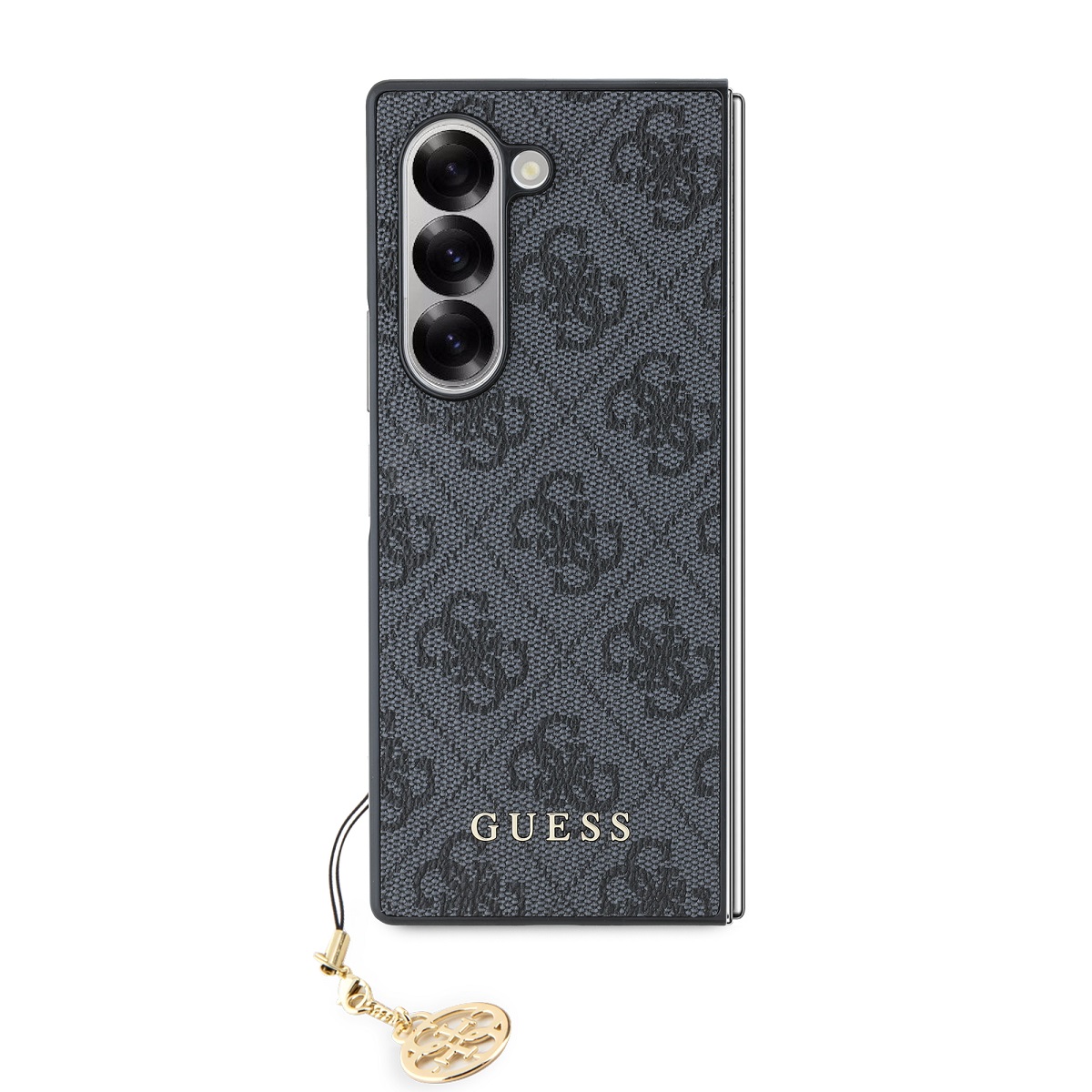 Guess 4G Charm Zadní Kryt pro Samsung Galaxy Z Fold 6 Grey