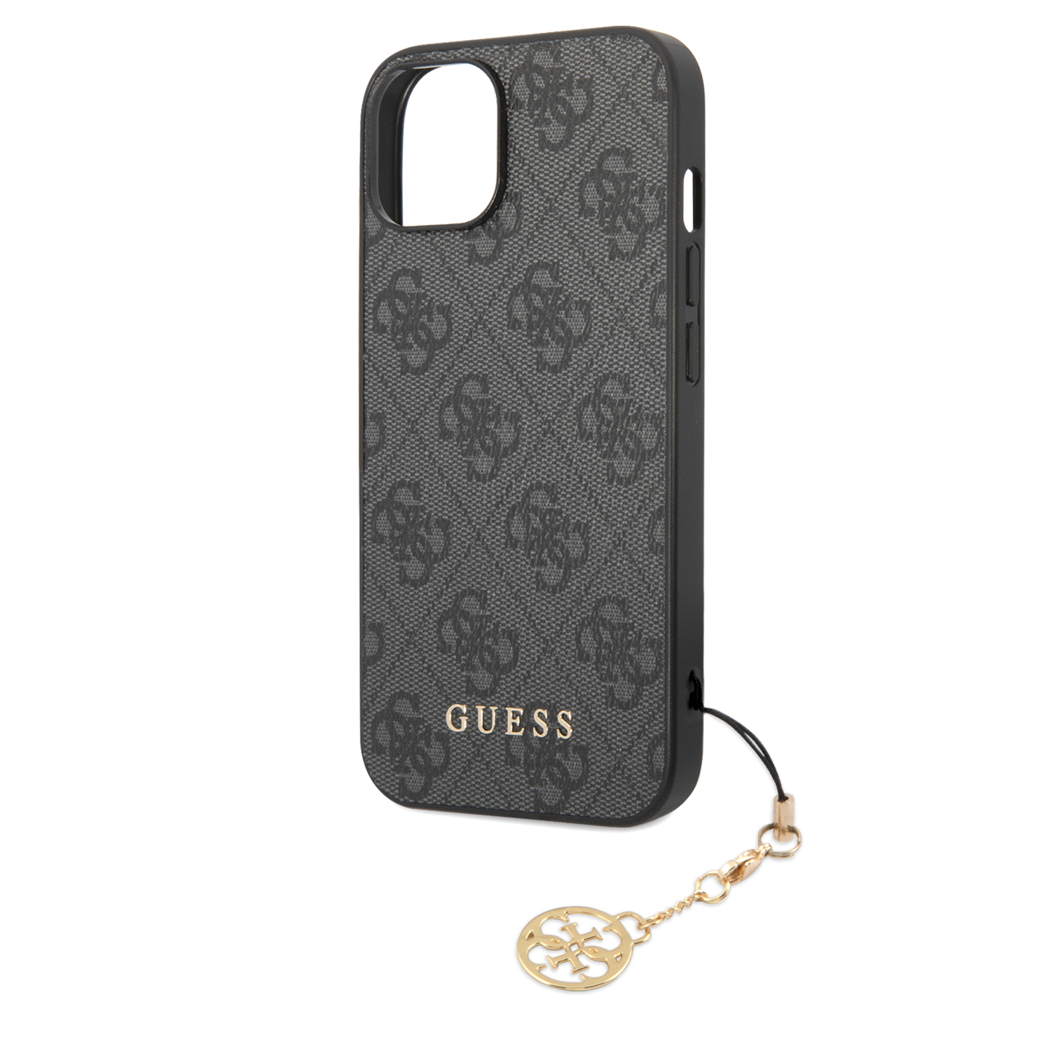 Guess 4G Charm Zadní Kryt pro iPhone 13 Tone on Tone Grey