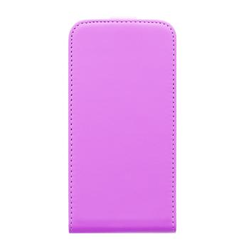 Pouzdro ForCell Slim Flip Flexi pro Samsung G900 Galaxy S5, fialové 