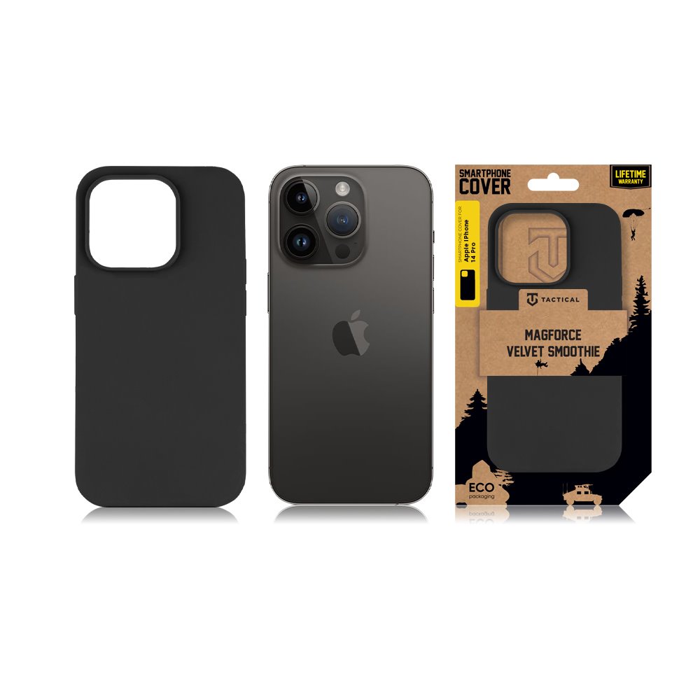 Tactical MagForce Velvet Smoothie Kryt pro Apple iPhone 14 Pro Asphalt