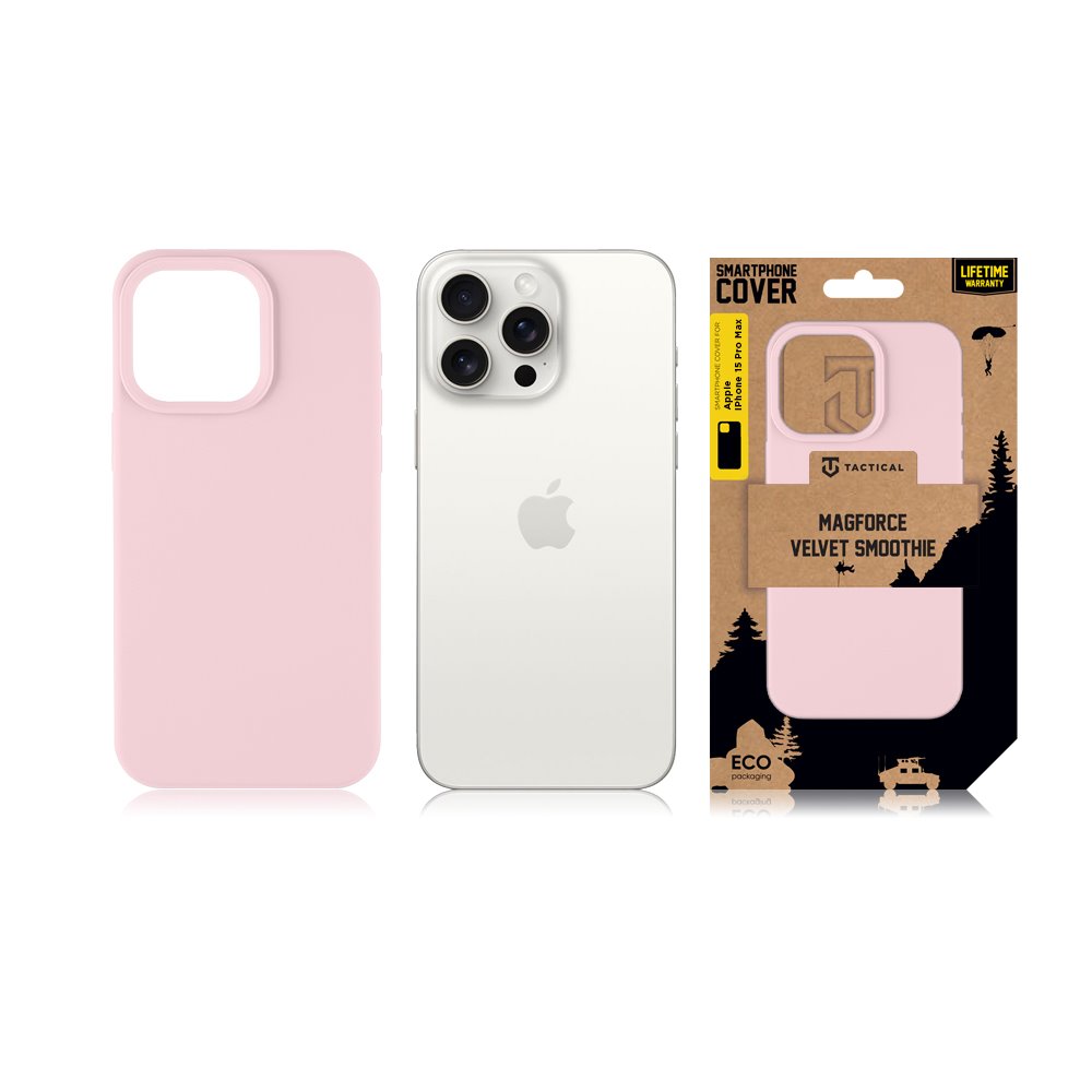 Tactical MagForce Velvet Smoothie Kryt pro Apple iPhone 15 Pro Max Pink Panther