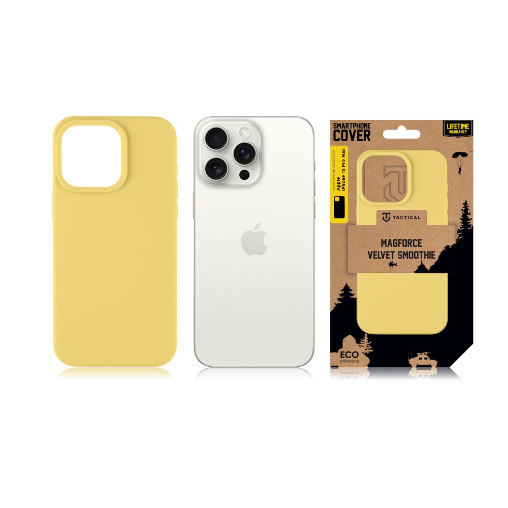 Tactical MagForce Velvet Smoothie Kryt pro Apple iPhone 15 Pro Max Banana