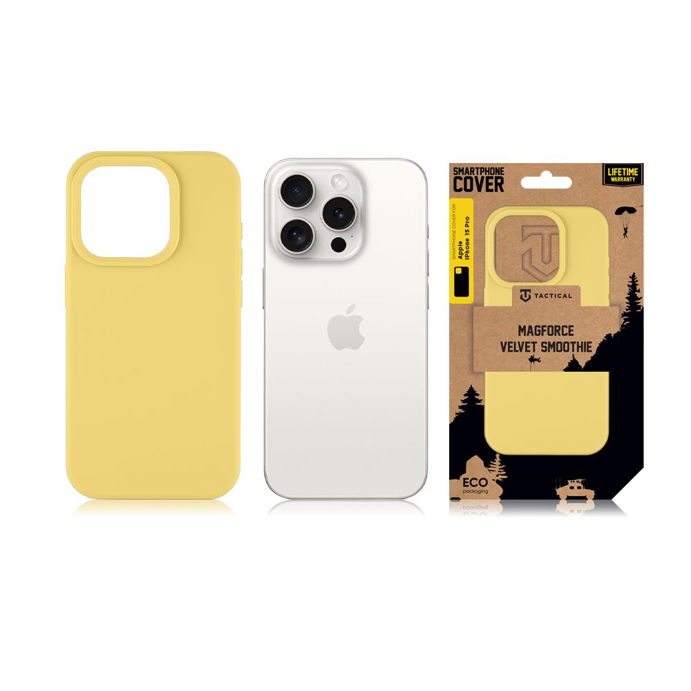 Tactical MagForce Velvet Smoothie Kryt pro Apple iPhone 15 Pro Banana