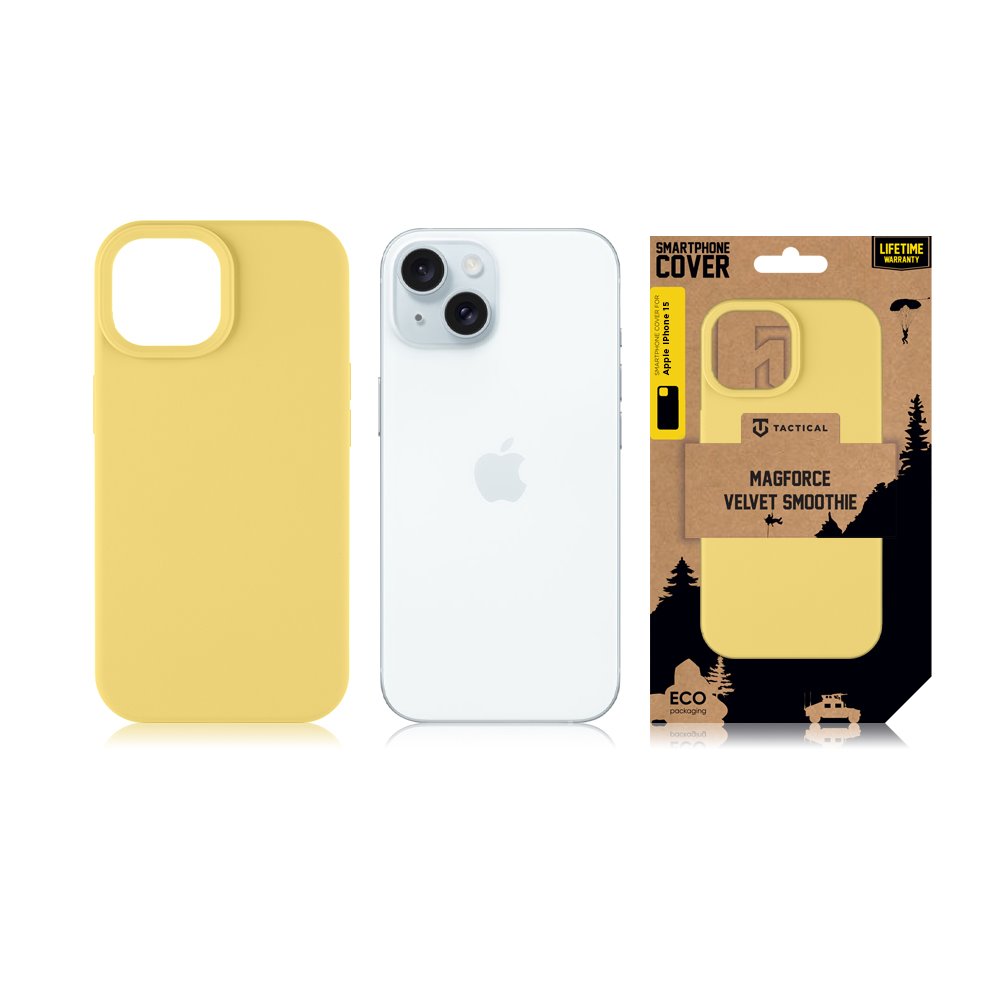 Tactical MagForce Velvet Smoothie Kryt pro Apple iPhone 15 Banana