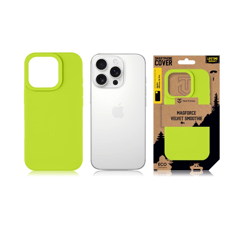 Tactical MagForce Velvet Smoothie Kryt pro Apple iPhone 16 Pro Avocado