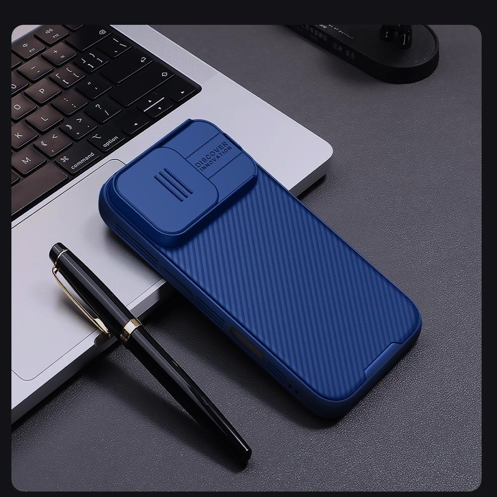 Nillkin CamShield PRO Magnetic Zadní Kryt pro Apple iPhone 16 Pro Blue