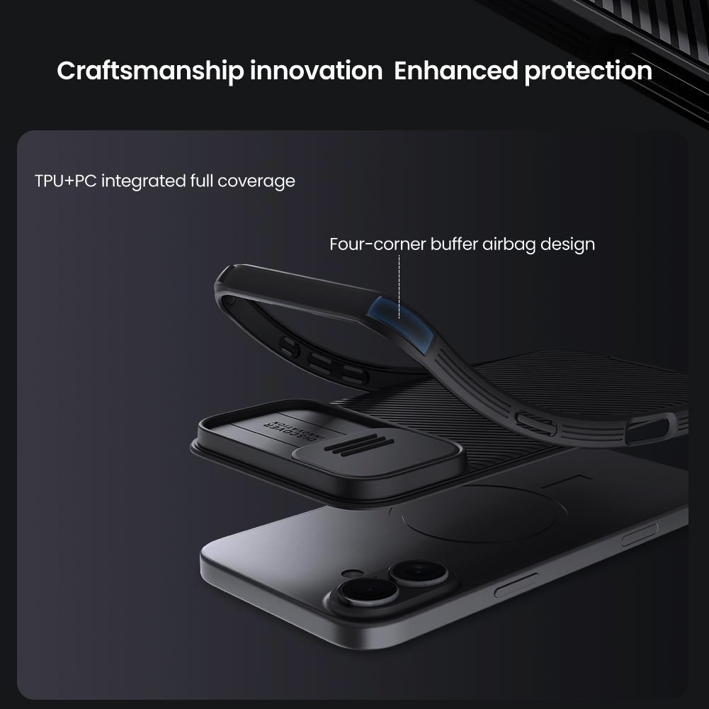 Nillkin CamShield PRO Magnetic Zadní Kryt pro Apple iPhone 16 Black