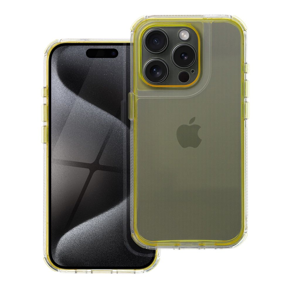 MATRIX CLEAR Case for IPHONE 15 yellow