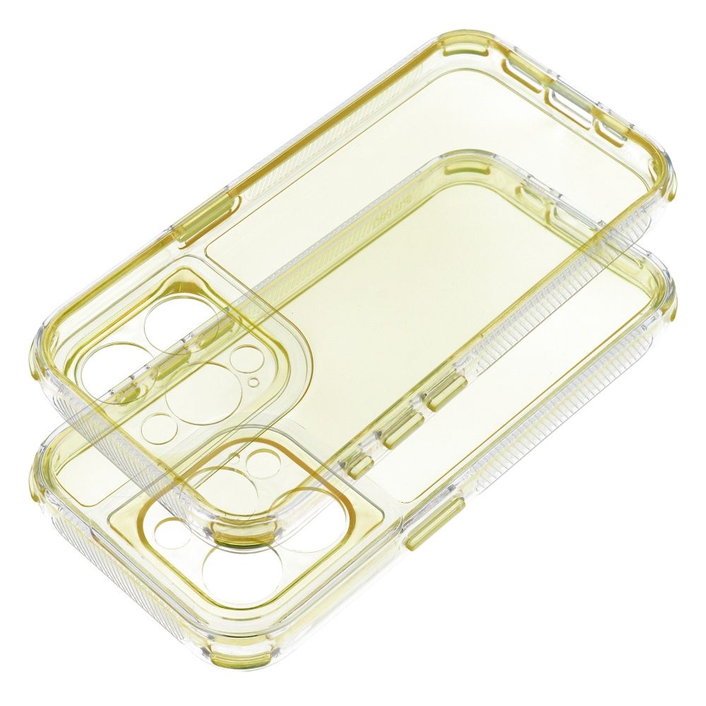 Zadní kryt MATRIX CLEAR Case pro Apple iPhone 15 Pro, žlutá