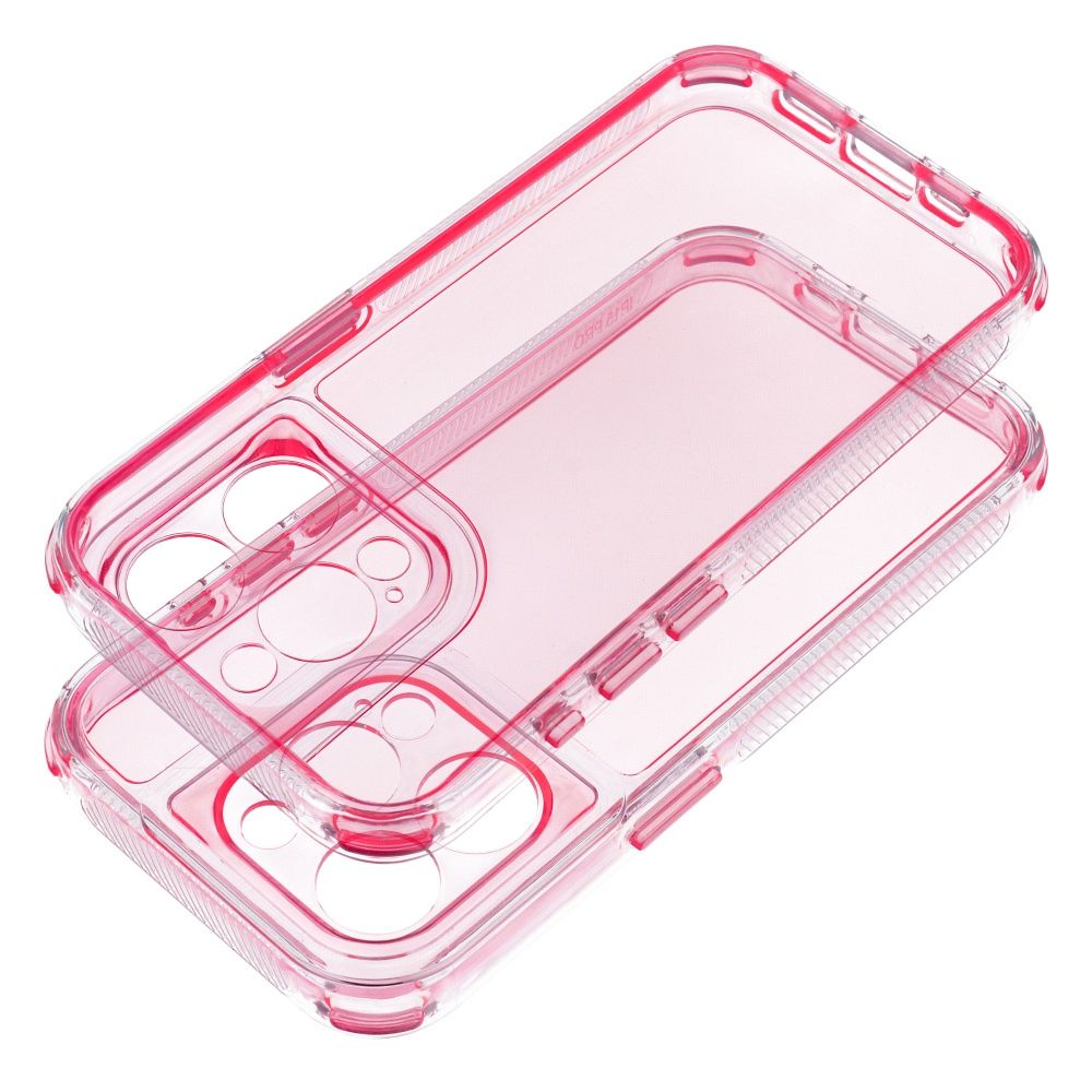 Zadní kryt MATRIX CLEAR Case pro Apple iPhone 15 Pro, růžová