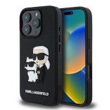 Zadní kryt Karl Lagerfeld IML Electroplated Repeated Logo pro Apple iPhone 16 Pro, zlatá