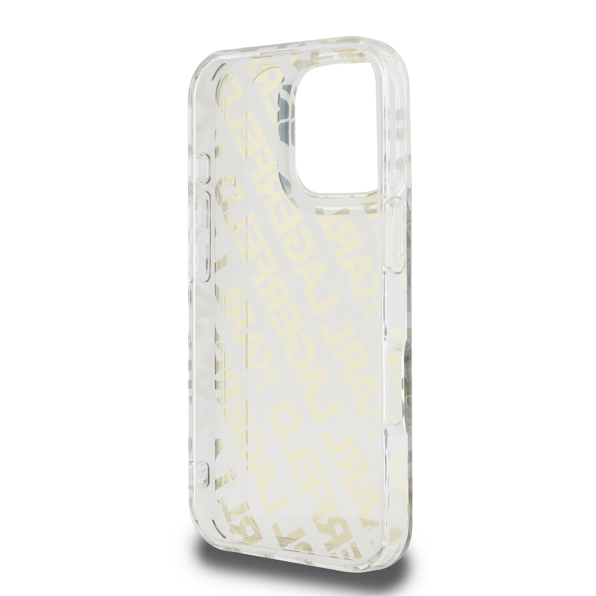 Karl Lagerfeld IML Electroplated Repeated Logo Zadní Kryt pro iPhone 16 Pro Gold