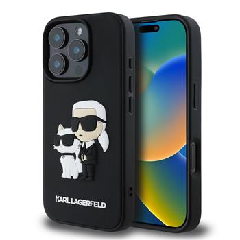 Zadní kryt Karl Lagerfeld IML Electroplated Repeated Logo pro Apple iPhone 16, zlatá