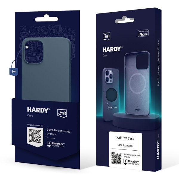 Ochranný kryt 3mk Hardy Silicone MagCase pro Apple iPhone 15 Pro, royal blue