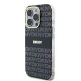 DKNY PC/TPU Repeat Pattern Tonal Stripe Magsafe Zadní Kryt pro iPhone 16 Pro Max Black