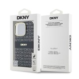 DKNY PC/TPU Repeat Pattern Tonal Stripe Magsafe Zadní Kryt pro iPhone 16 Pro Black