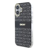 DKNY PC/TPU Repeat Pattern Tonal Stripe Magsafe Zadní Kryt pro iPhone 16 Black