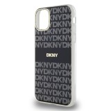 DKNY PC/TPU Repeat Pattern Tonal Stripe Magsafe Zadní Kryt pro iPhone 11 Black