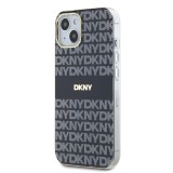 DKNY PC/TPU Repeat Pattern Tonal Stripe Magsafe Zadní Kryt pro iPhone 15 Black