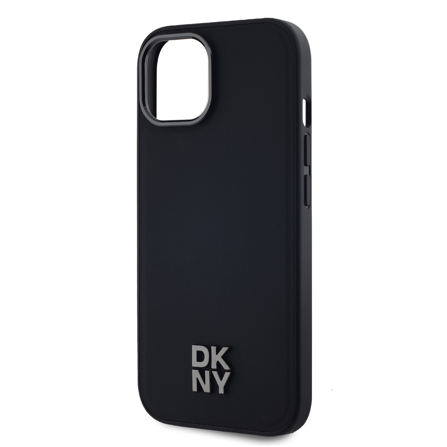 DKNY PU Leather Stack Logo Magsafe Zadní Kryt pro iPhone 15 Black