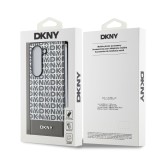 DKNY PU Leather Repeat Pattern Bottom Stripe MagSafe Zadní Kryt pro Samsung Galaxy Z Fold 6 Brown